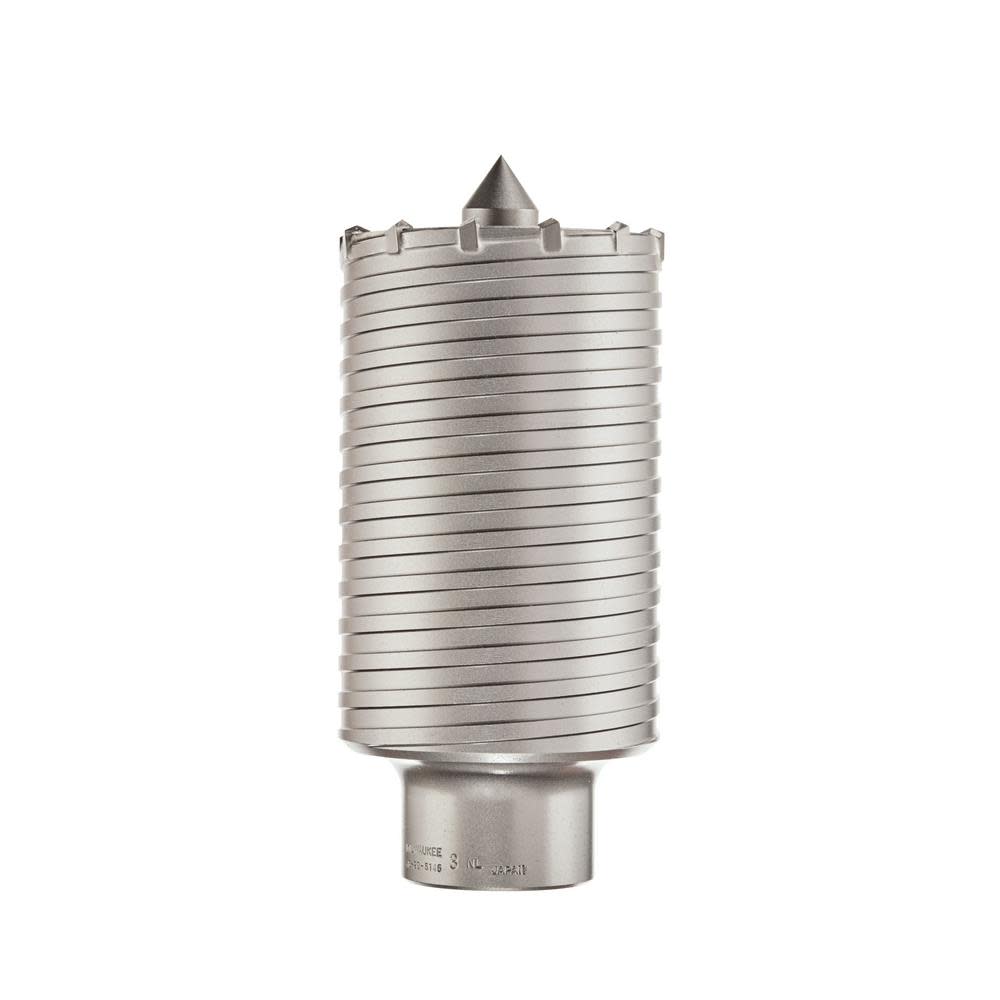 Milwaukee SDS-Max and Spline Thick Wall Carbide Tipped Core Bit 3 in. 48-20-5145 from Milwaukee - Mycitystee