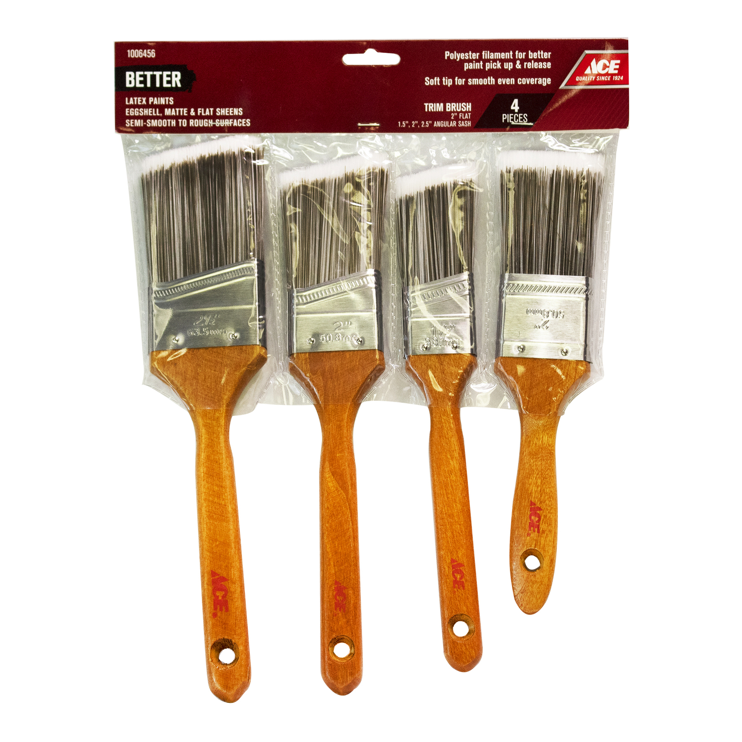 Ace Better Angle/Flat Paint Brush Set - Mycitystee