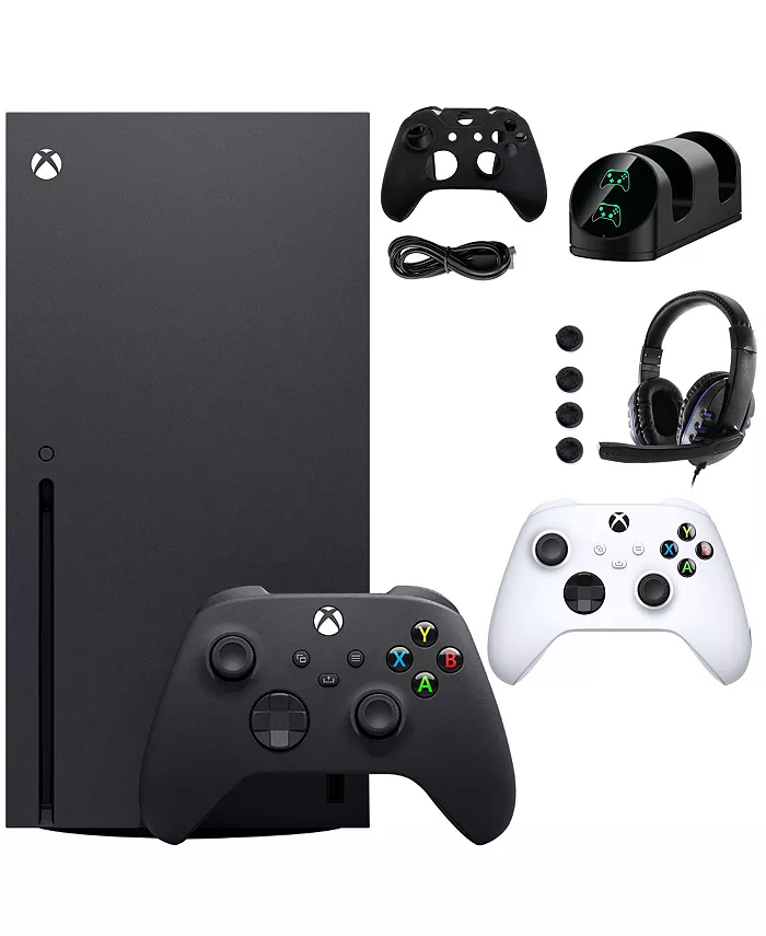 Xbox Series X 1TB Console with Extra White Controller Accessories Kit - Mycitystee