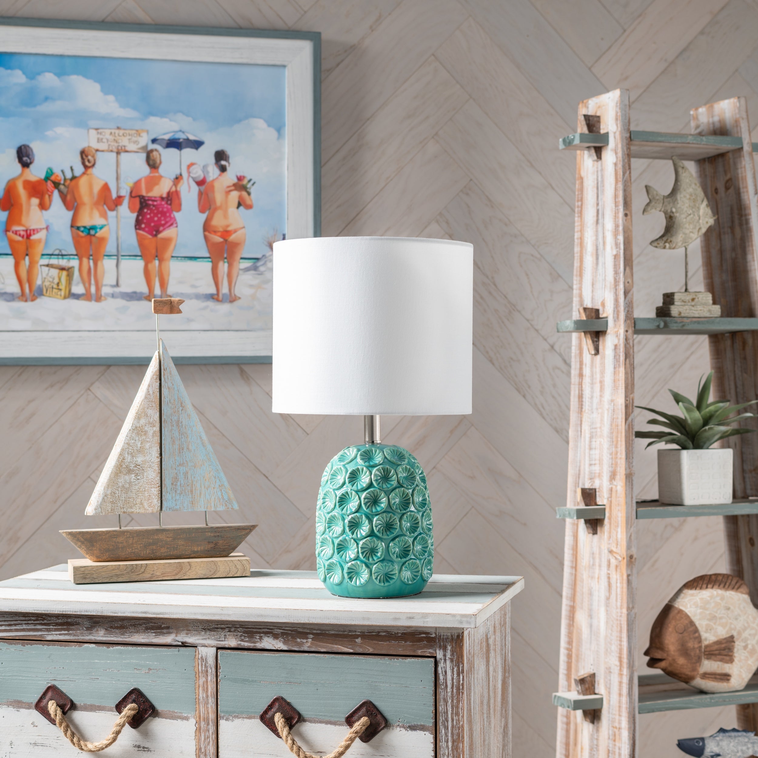 Sidney Teal Ceramic 19.5