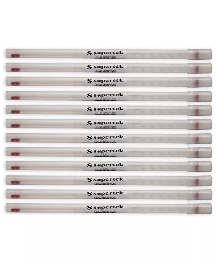 Supertek Lab Thermometer， Set of 12 - Mycitystee