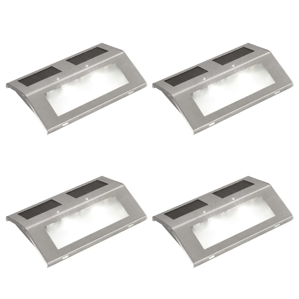 vidaXL Solar 4 x Stair Lamp - Mycitystee
