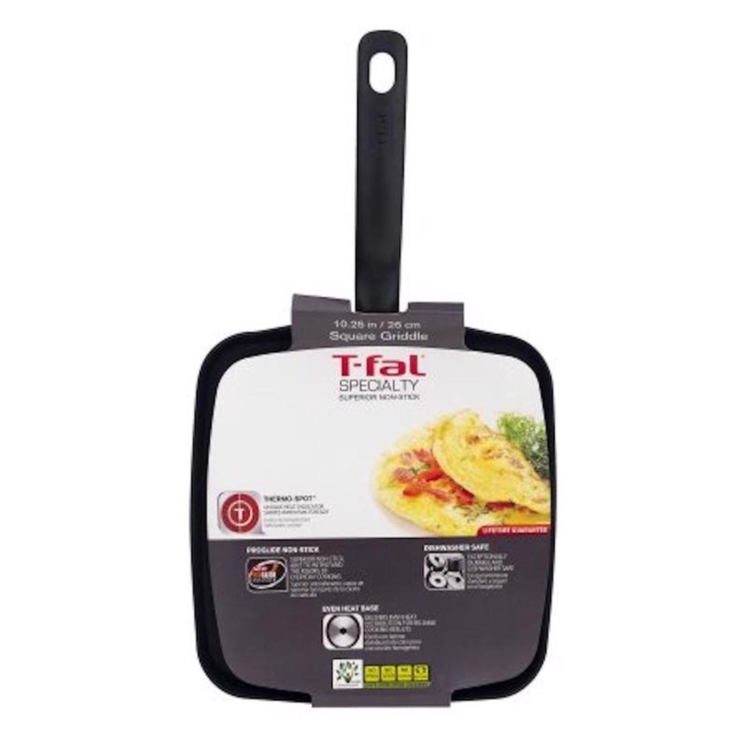 T-Fal Specialty 6-1/2 in. W Aluminum Nonstick Surface Grey Cheese Griddle - Mycitystee