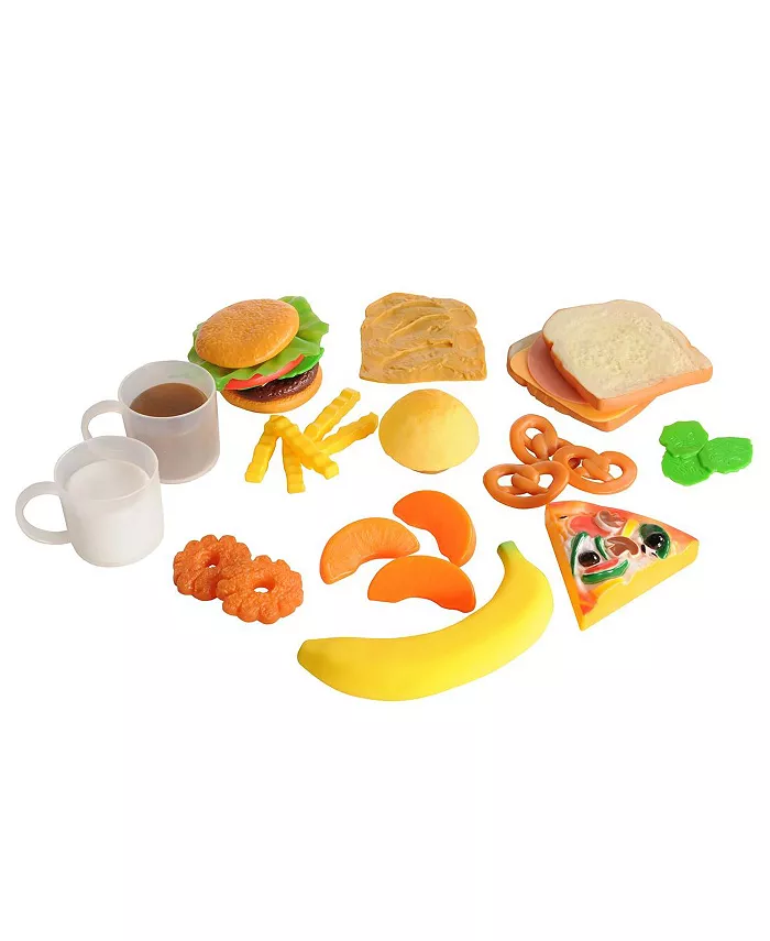 Kaplan Early Learning Life-size Pretend Play Lunch Meal Set with 32 Pieces - Mycitystee
