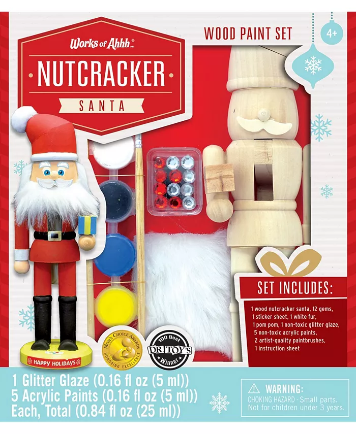 MasterPieces Puzzles Works of Ahhh…. Holiday Craft Kits - Nutcracker Santa wood shape - Mycitystee