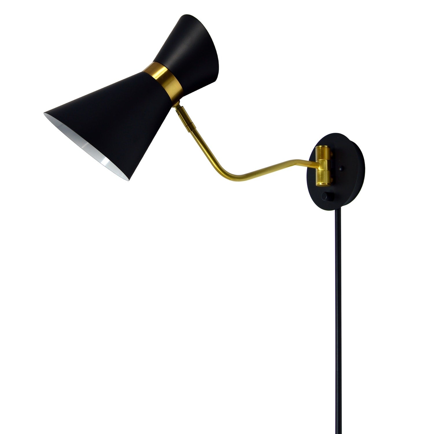 1LT Wall Lamp， Black and Vintage Bronze Finish - Mycitystee