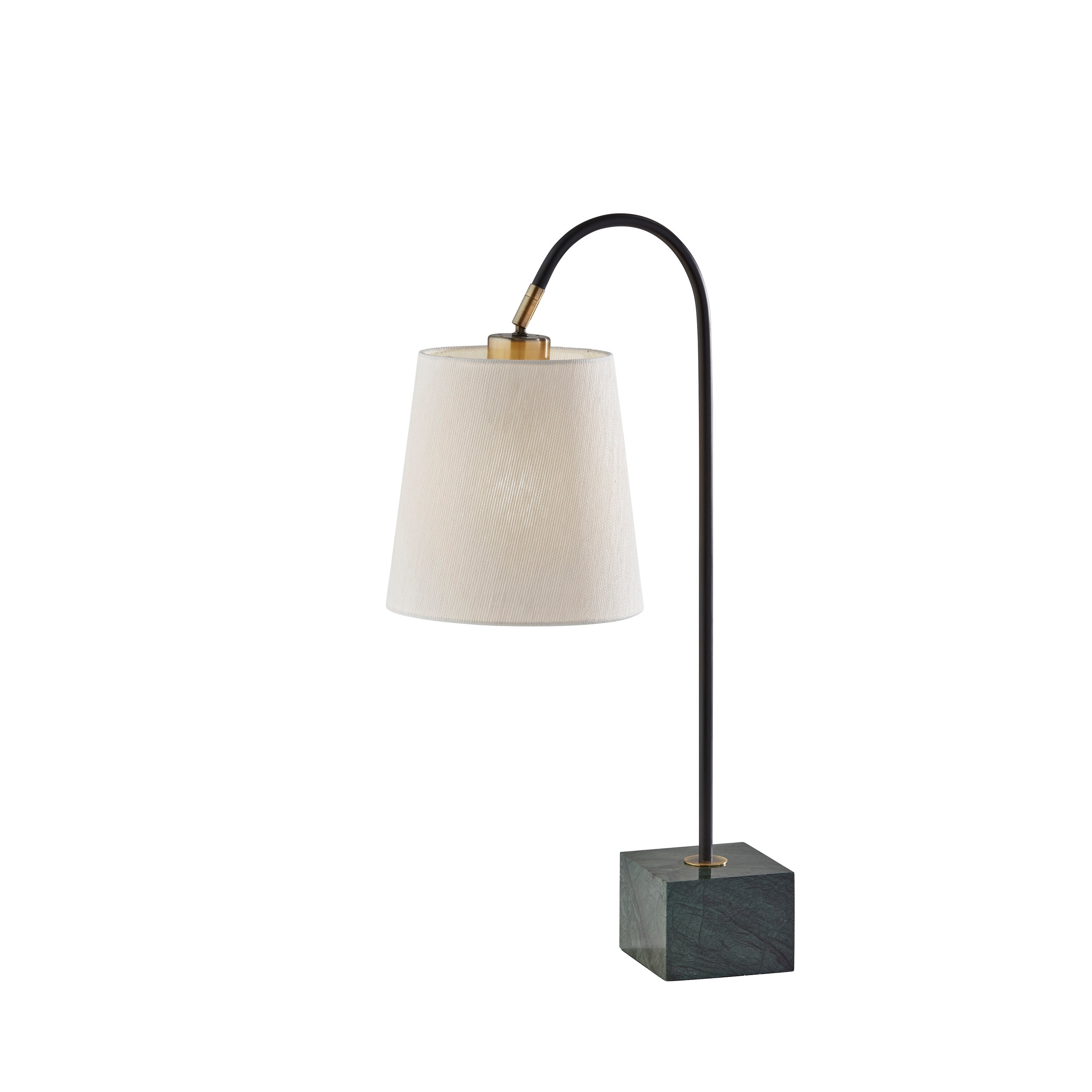 Adesso Black Antique Brass Hanover Table Lamp - Mycitystee
