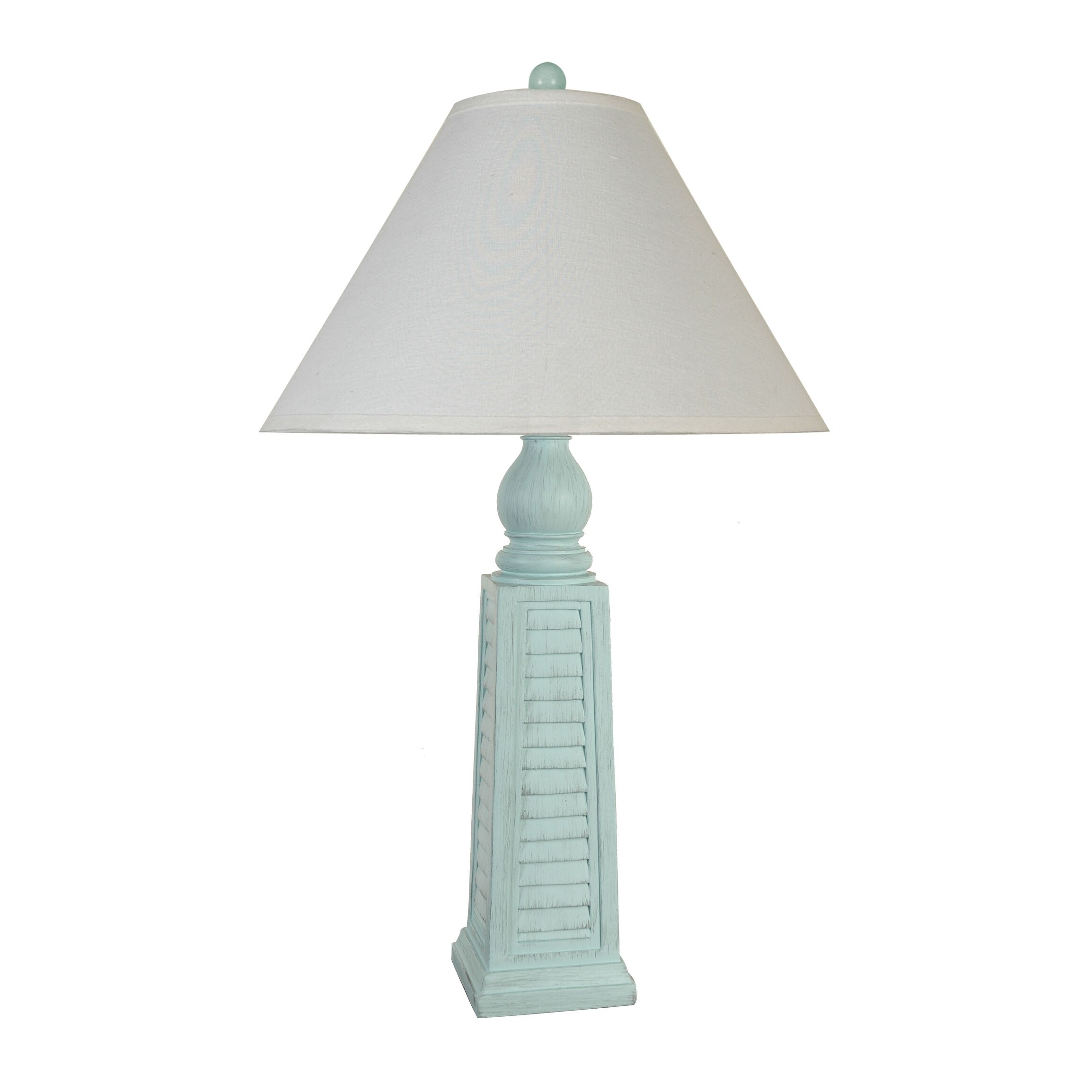 Lamps Per Se 30.5-inch Light Blue Shutter Table Lamp (Set of 2) - Mycitystee