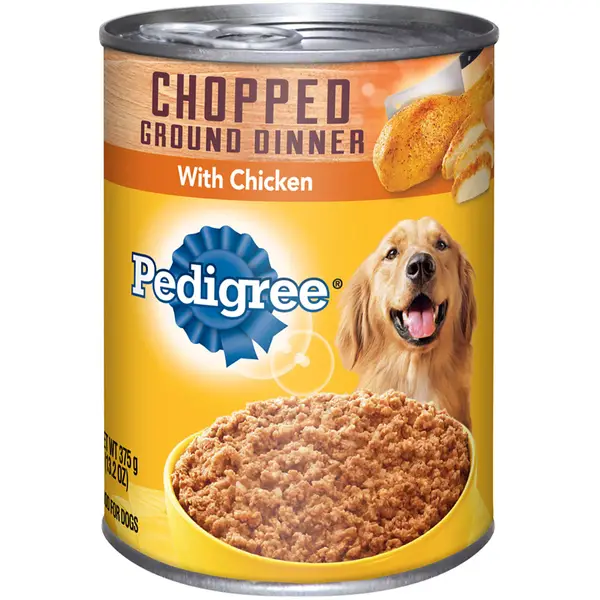 Pedigree Meaty Ground Dinner Chopped Chicken Canned Dog Food - Mycitystee