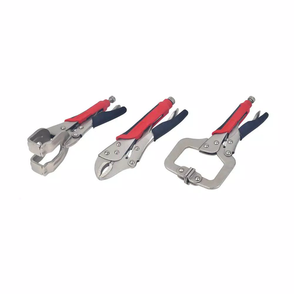 KING Welding Tool Set， Welding Clamp， C-Locking Pliers and Curved Jaw Locking Pliers (3-Piece Set) and#8211; XDC Depot - Mycitystee