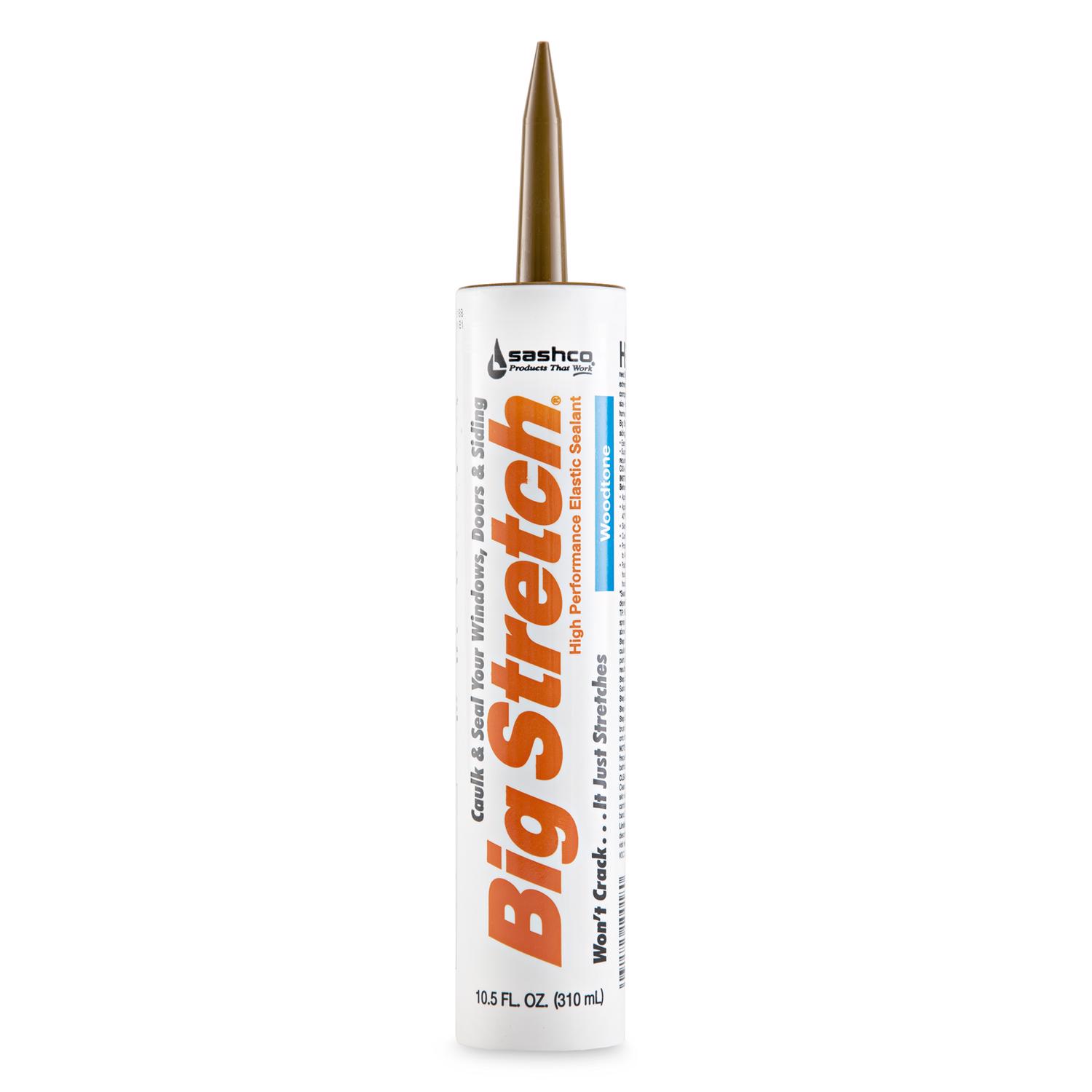 Sashco Big Stretch Woodtone Elastomeric Acrylic Latex Door/Siding/ Window Caulk 10.5 oz - Mycitystee