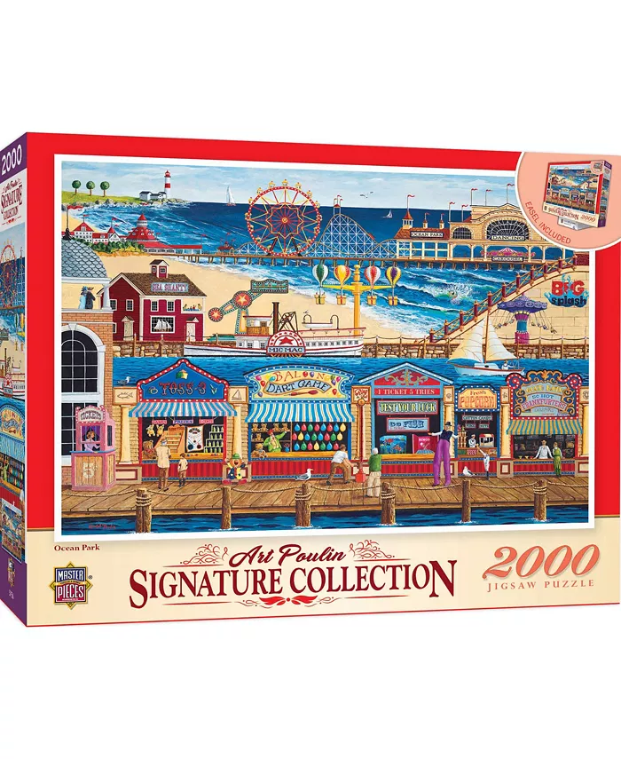 MasterPieces Puzzles Signature - Ocean Park 2000 Piece Puzzle By Art Poulin - Mycitystee
