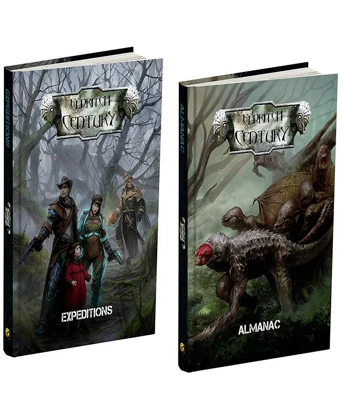 River Horse Eldritch Century Expeditions Almanac Premium Slipcase 2 Hardcover Role Playing Game Books Draco Studios - Mycitystee