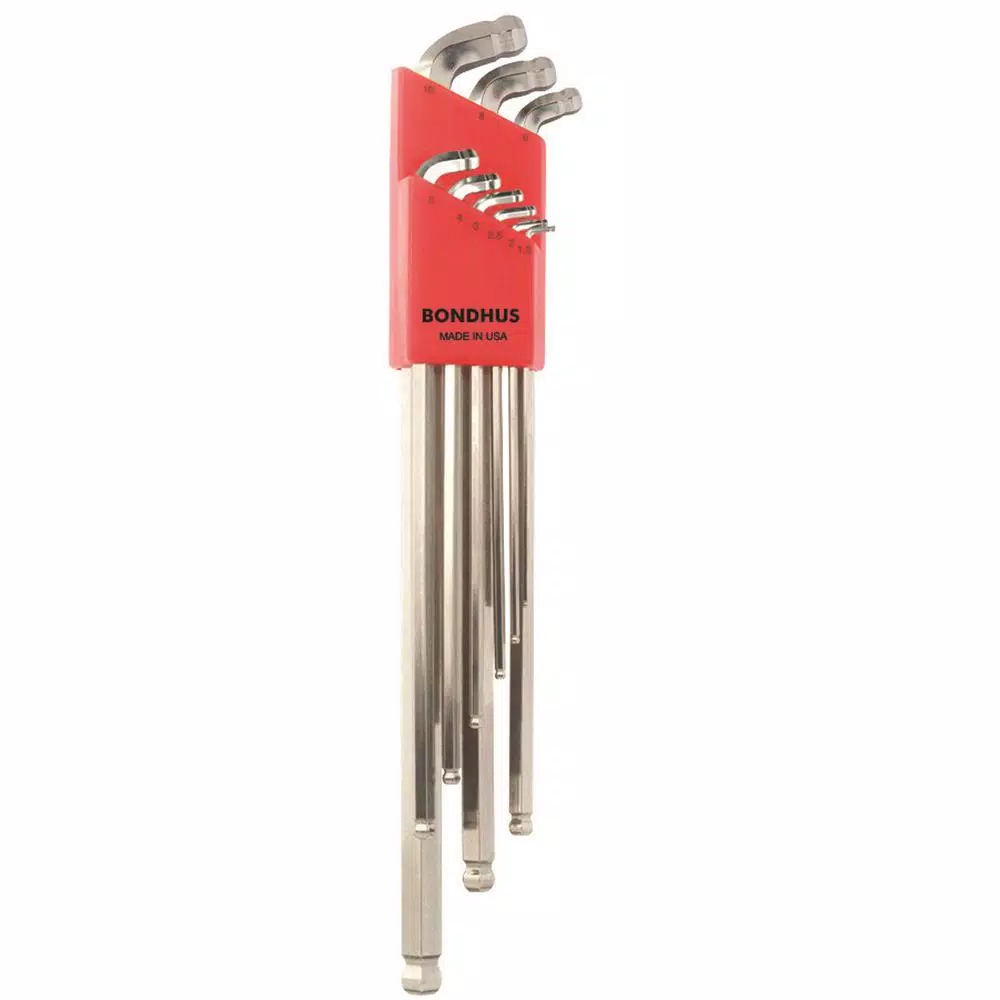 Bondhus Metric Stubby Double Ball End L-Wrench Set with BriteGuard Finish (9-Piece) and#8211; XDC Depot - Mycitystee