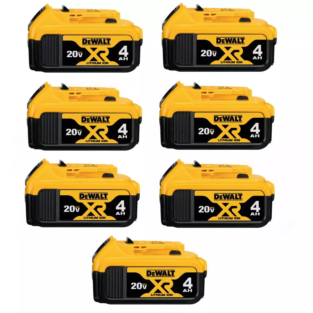 DEWALT 20-Volt MAX XR Premium Lithium-Ion 4.0Ah Battery Pack (7-Pack) and#8211; XDC Depot - Mycitystee