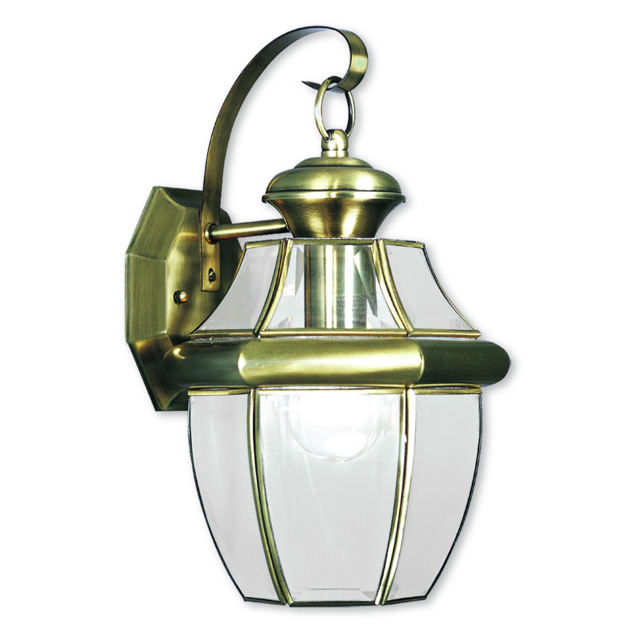 Livex Lighting Monterey Antique Brass Outdoor Wall Lantern Shopping - The Best Deals on Outdoor Wall Lanterns | 18905768 - Mycitystee