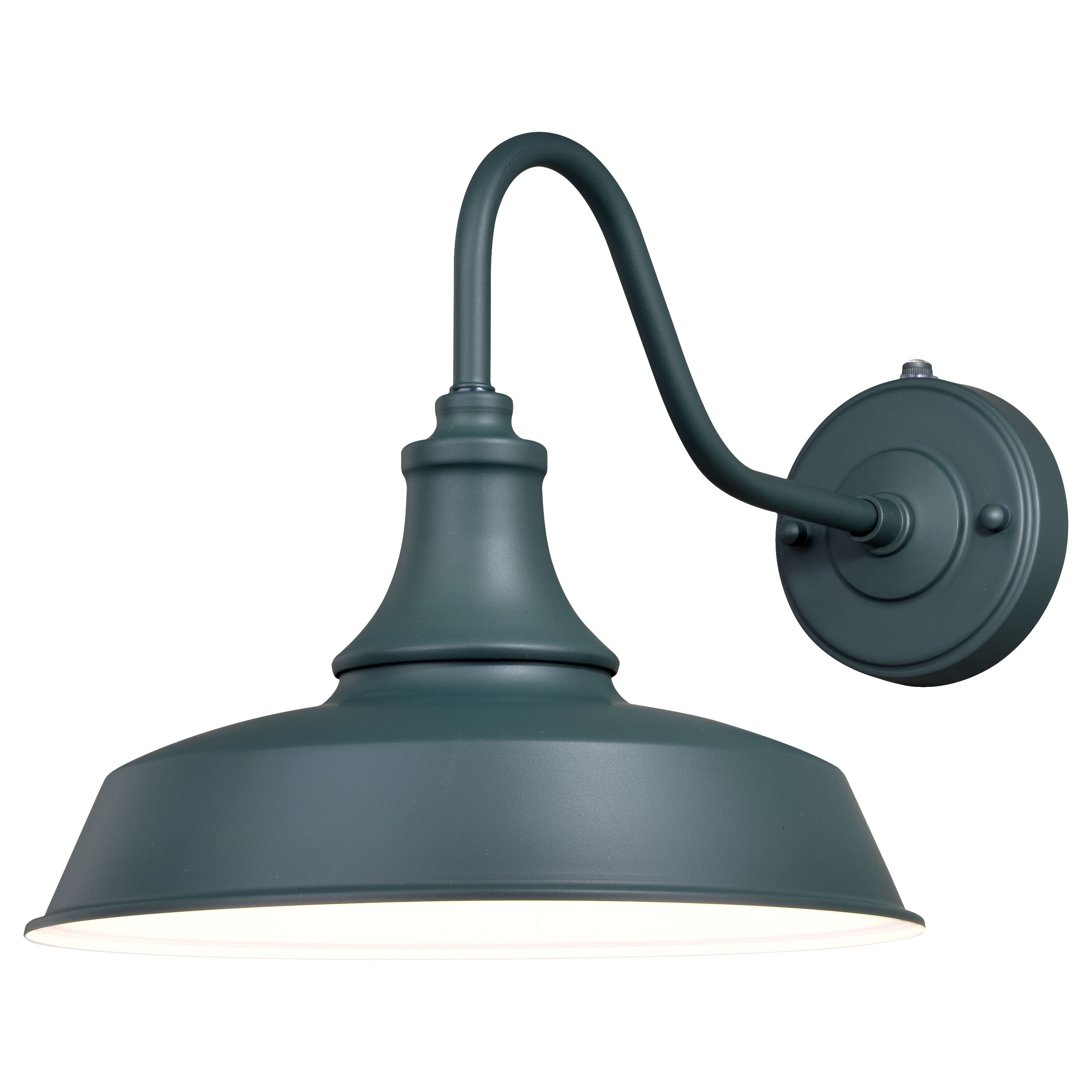 Dorado 1-light Dusk-to-Dawn Green Farmhouse Dome Outdoor Wall Lantern - 12-in W x 11.5-in H x 18-in D Shopping - The Best Deals on Outdoor Wall Lanter - Mycitystee