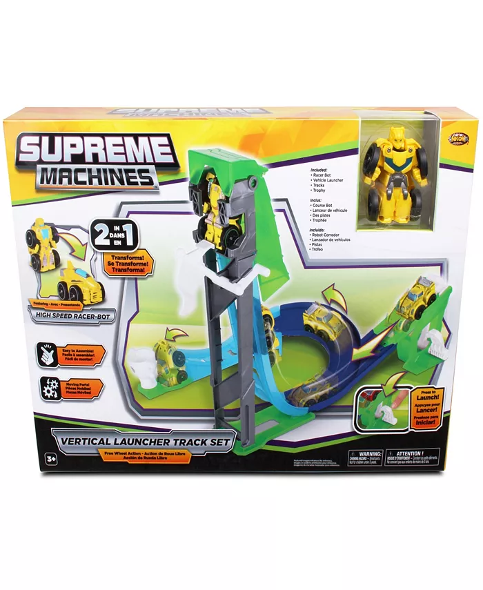 Supreme Machines Nkok High Speed Racer-Bot Vertical Launcher Track Rocket Bot 42032， Transforming 2-in-1 Car Robot， Easy Assembly， 13 Piece Set - Mycitystee