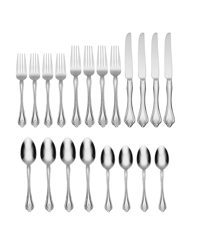 Oneida Boutonniere 20-PC Flatware Set， Service for 4 - Mycitystee