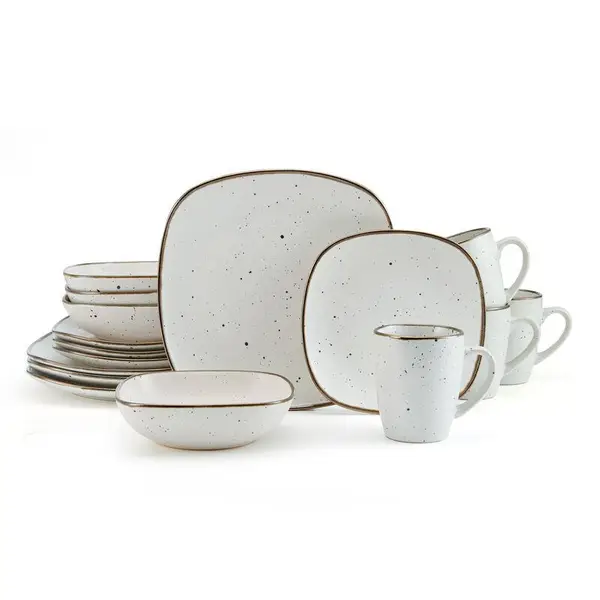 Pfaltzgraff 16-Piece Decker Square Dinnerware Set - Mycitystee