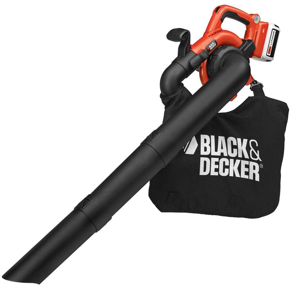 BLACK+DECKER 40V MAX 120 MPH 90 CFM Cordless Battery Powered Handheld Leaf Blower & Vacuum Kit with (1) 1.5Ah Battery & Charger LSWV36 - Mycitystee