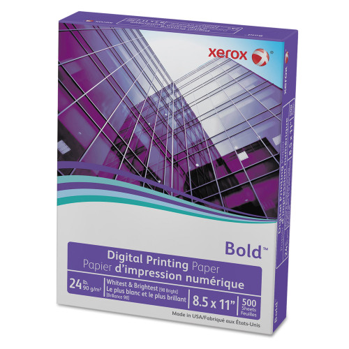 Xerox Bold Digital Printing Paper， 98 Bright， 24lb， 8.5 x 11， White， 500/Ream (3R11540) - Mycitystee