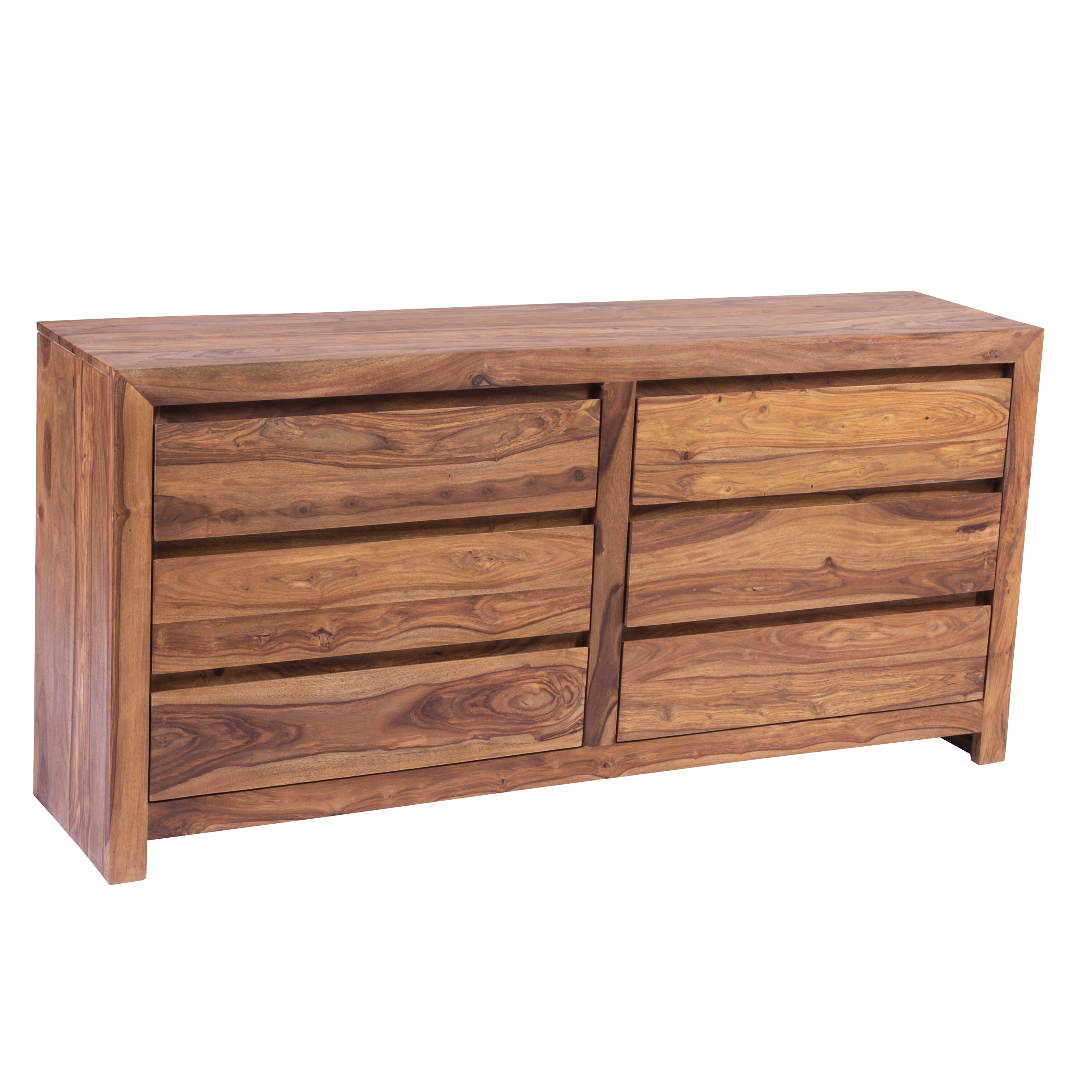Wanderloot Urban Contemporary Sheesham Wood 6-drawer Dresser - - 11802703 - Mycitystee