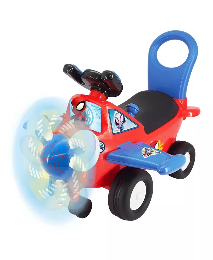 Marvel Lights and Sounds Spidey Activity Plane Ride-On - Mycitystee