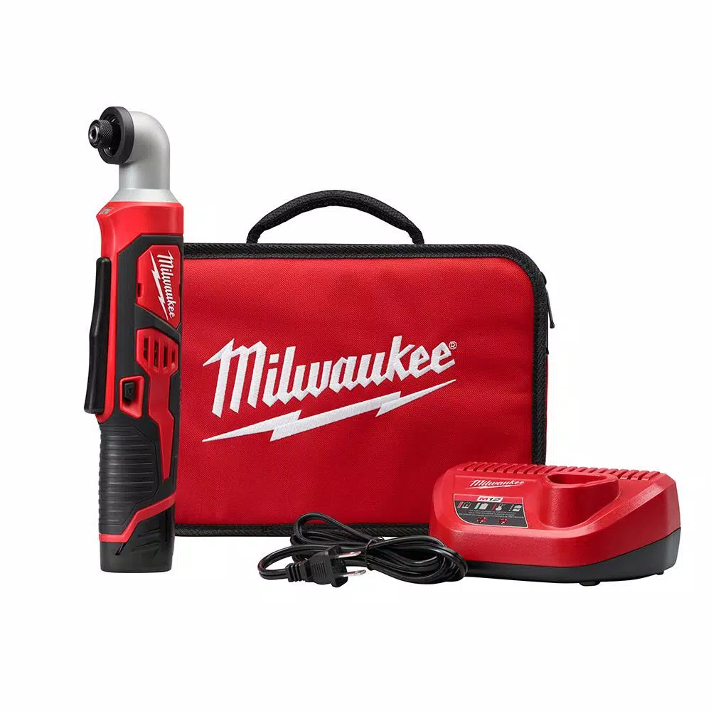Milwaukee M12 12-Volt Lithium-Ion Cordless 1/4 in. Right Angle Hex Impact Driver Kit W/(1) 1.5Ah Batteries， Charger and Case and#8211; XDC Depot - Mycitystee