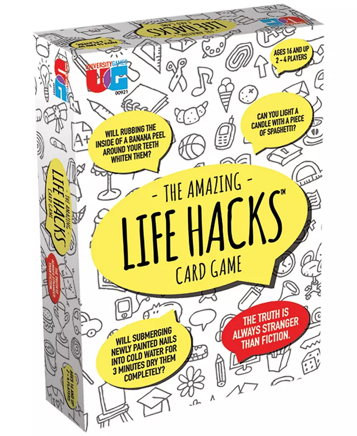 University Games The Amazing Life Hacks Card Game - Mycitystee