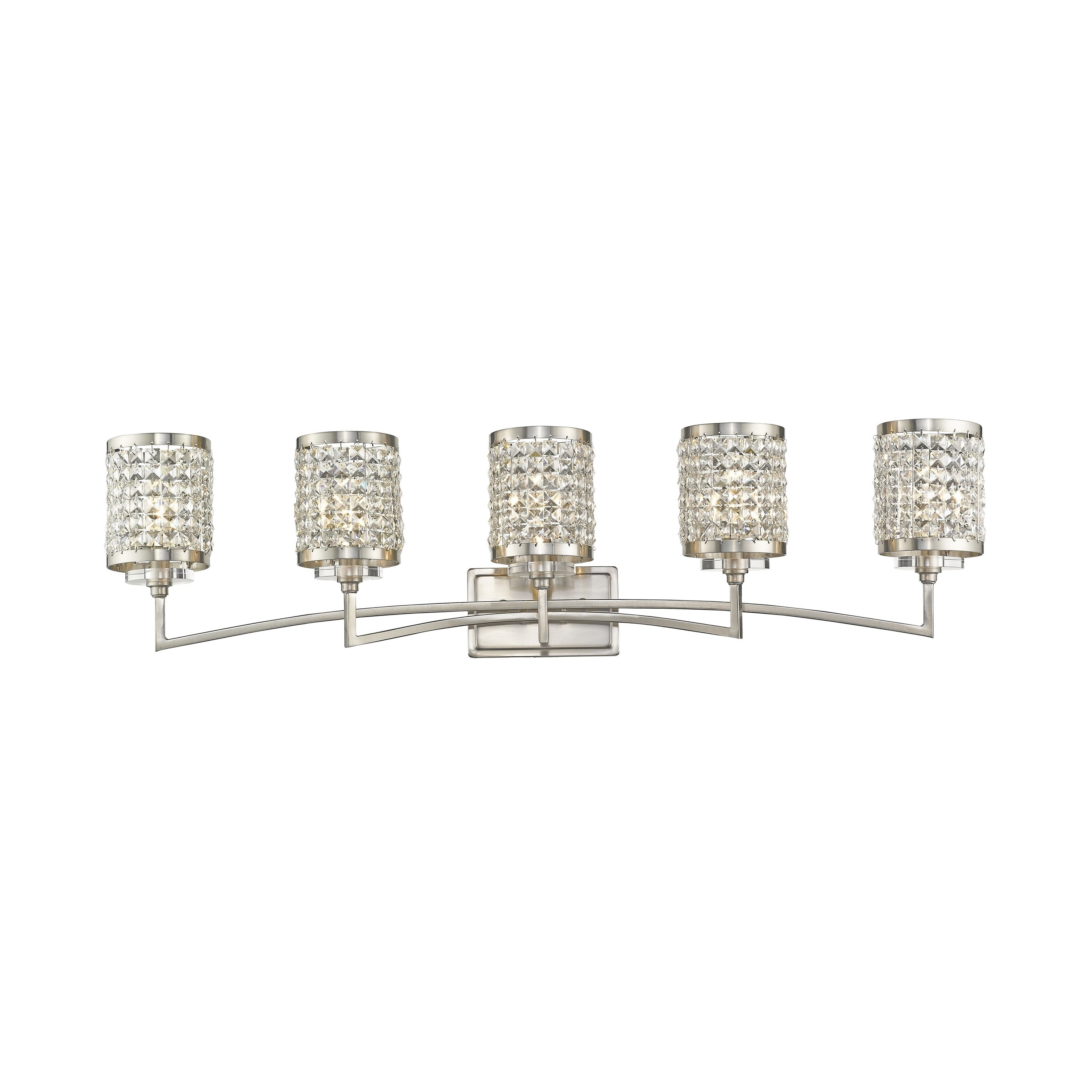Livex Lighting Grammercy 5 Light Brushed Nickel Bath Vanity - Brushed nickel - Mycitystee