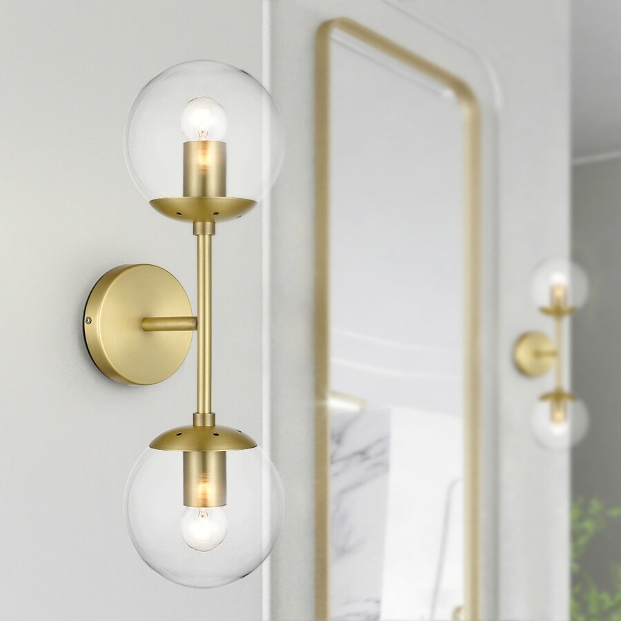 Light Society Zeno Globe 2-Light Wall Sconce - Mycitystee