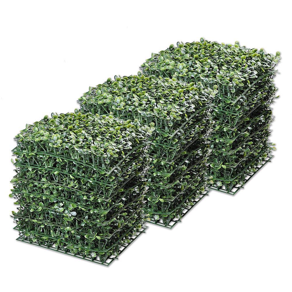 24pcs 10x10 inch Artificial Boxwood Hedge Privacy Fencing Screen - Mycitystee