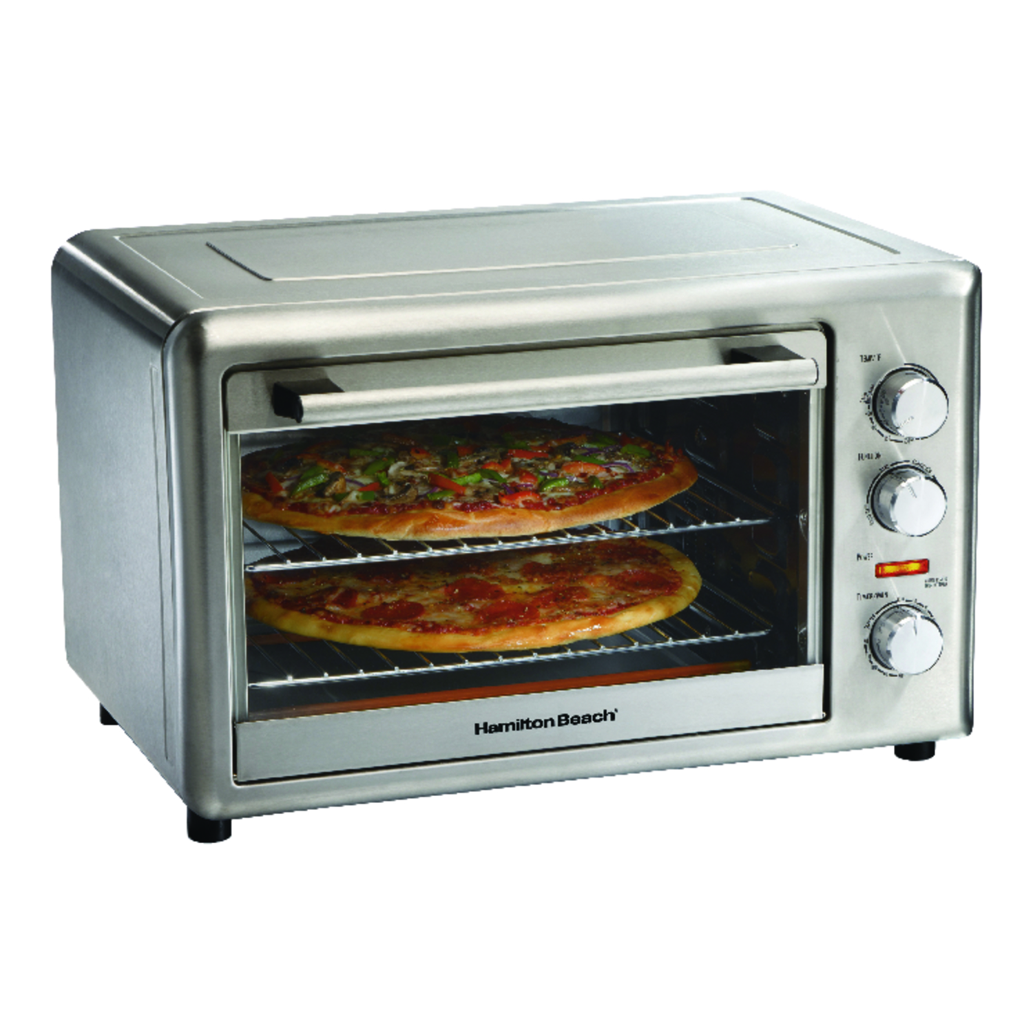 Hamilton Beach Stainless Steel Silver Convection Oven and Rotisserie 13 in. H X 20 in. W X 16 in. D - Mycitystee