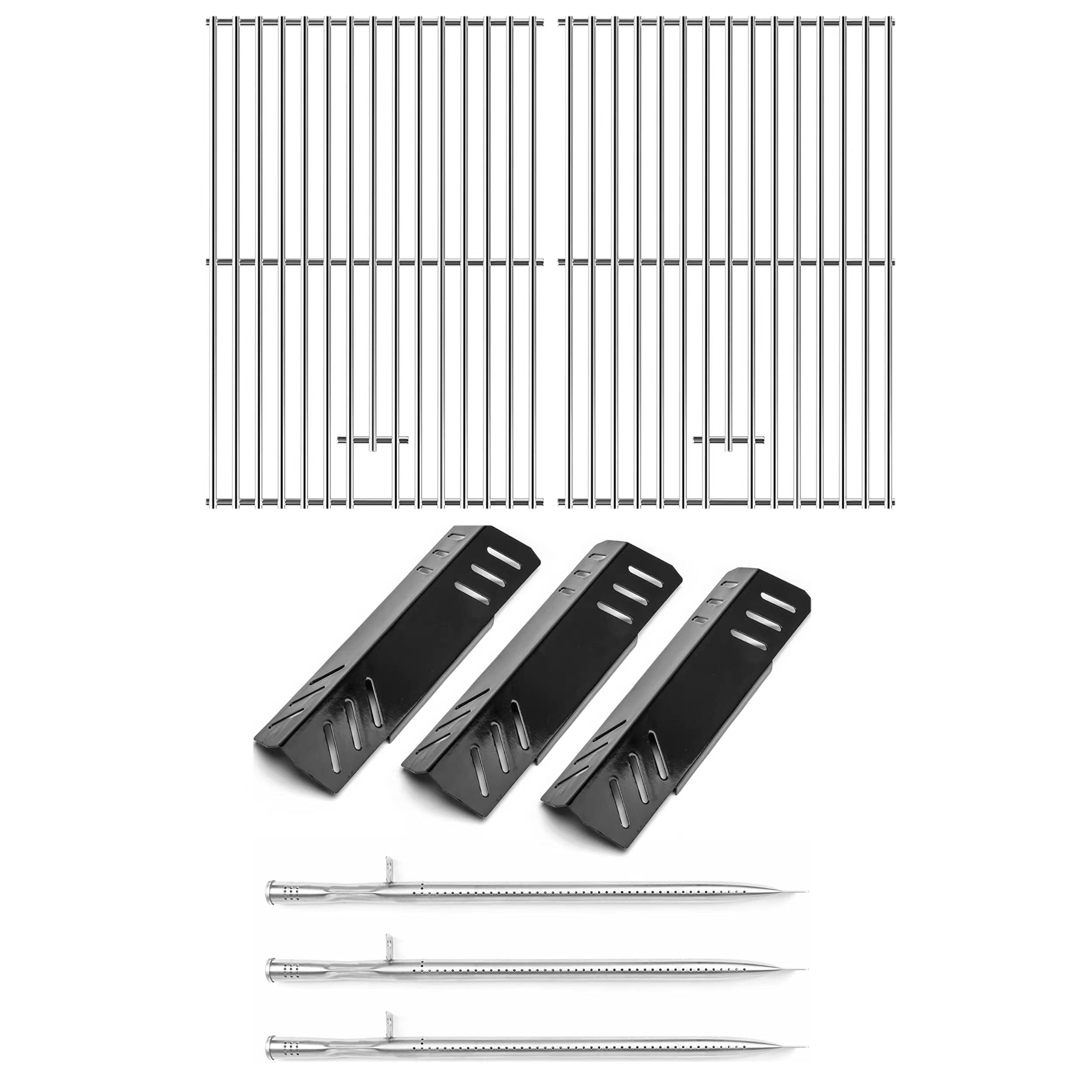 Cooking Grates + Repair Kit for Pit boss Memphis Pbmemu1 4-in-1 Grills, Burners, Heat Plates Rebuild Set - Mycitystee