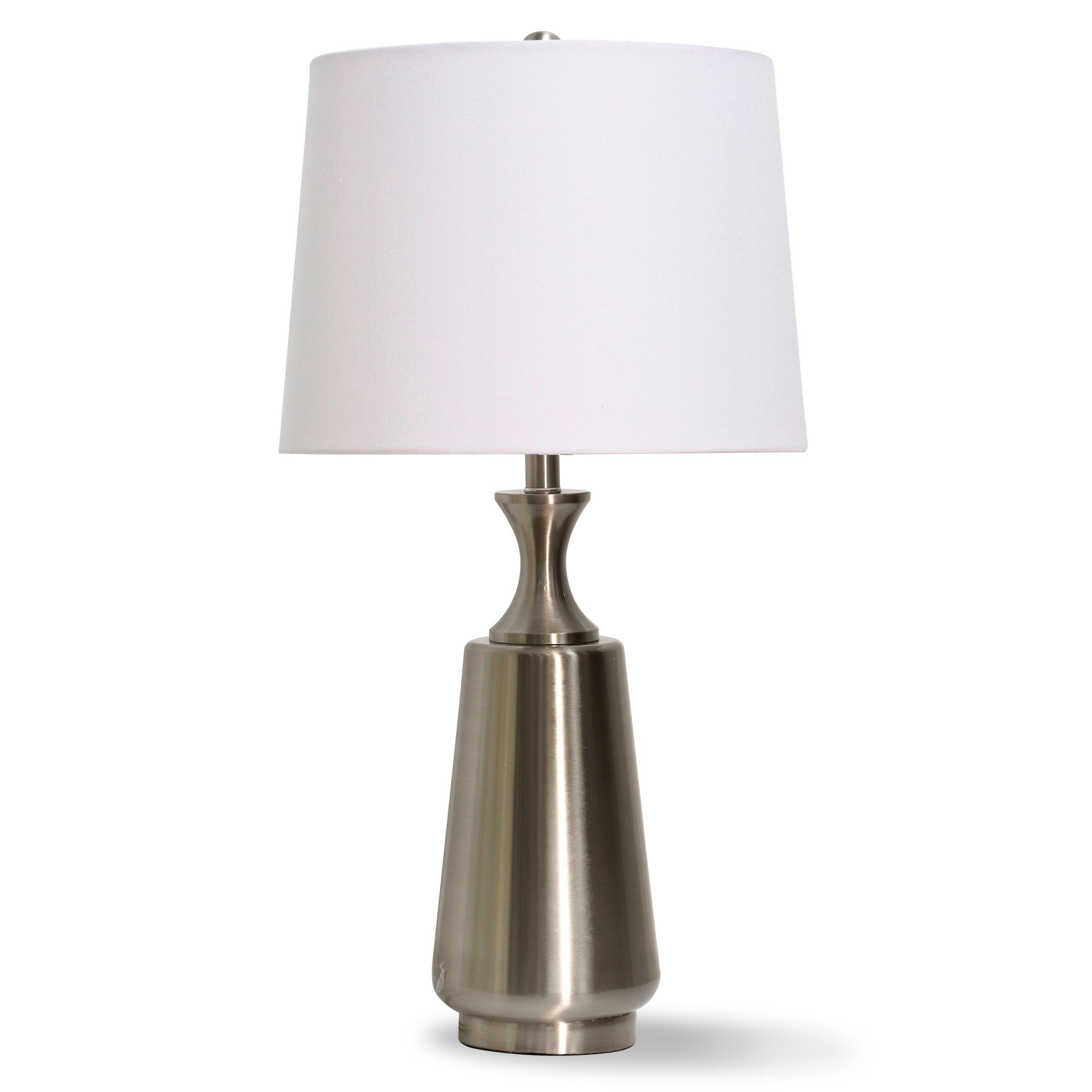 StyleCraft Brushed Brass Metal Table Lamp - Mycitystee