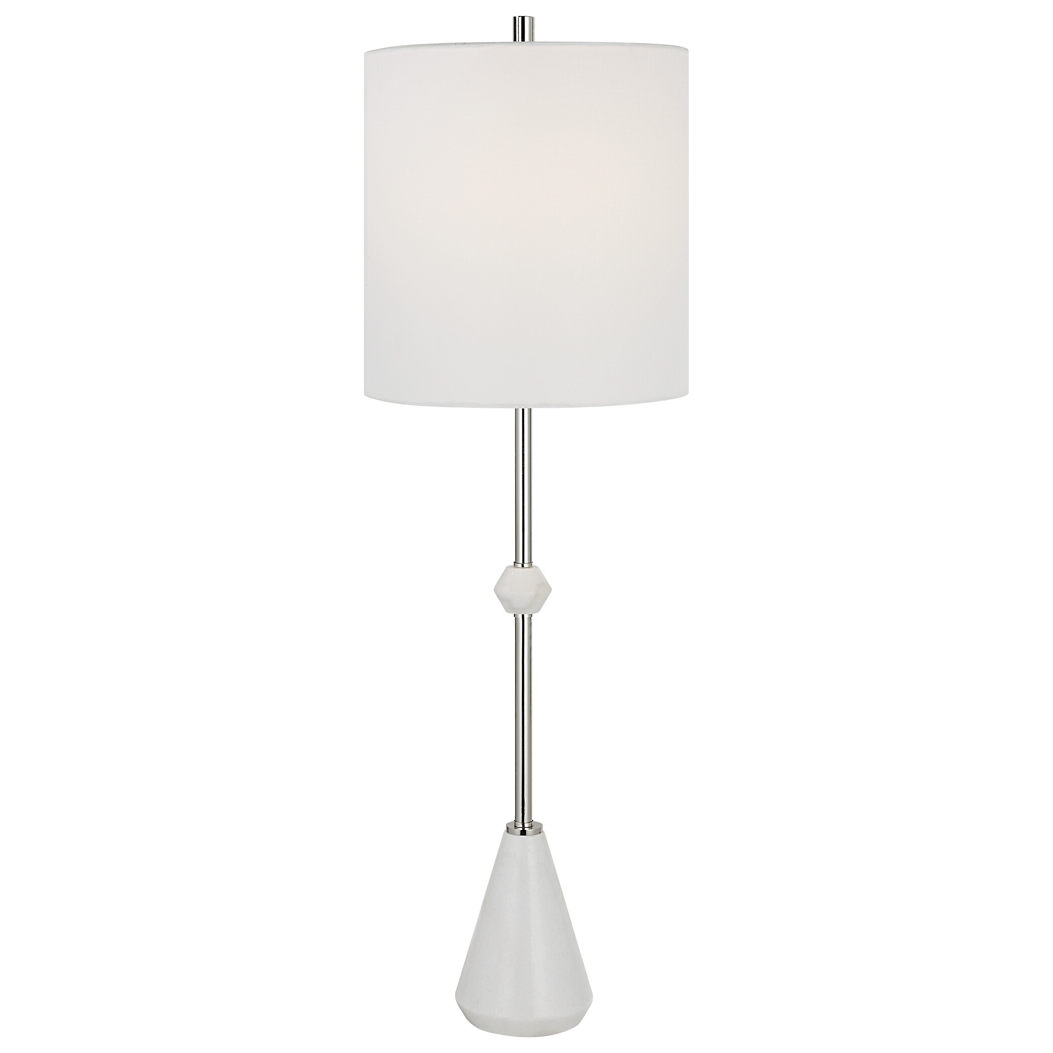Uttermost Chantilly Modern White Buffet Lamp - 35