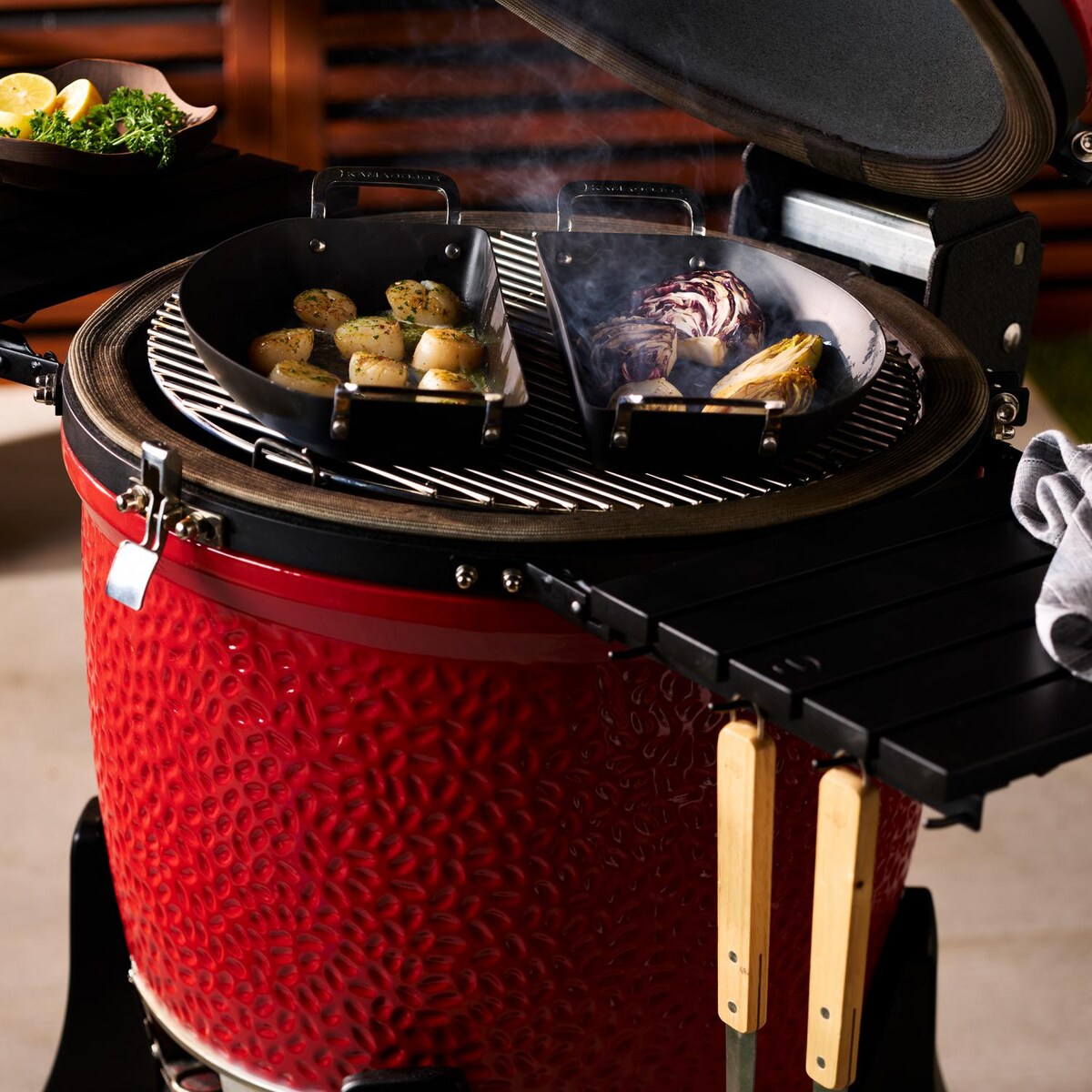 Kamado Joe Karbon Steel Half Moon Pan - Mycitystee