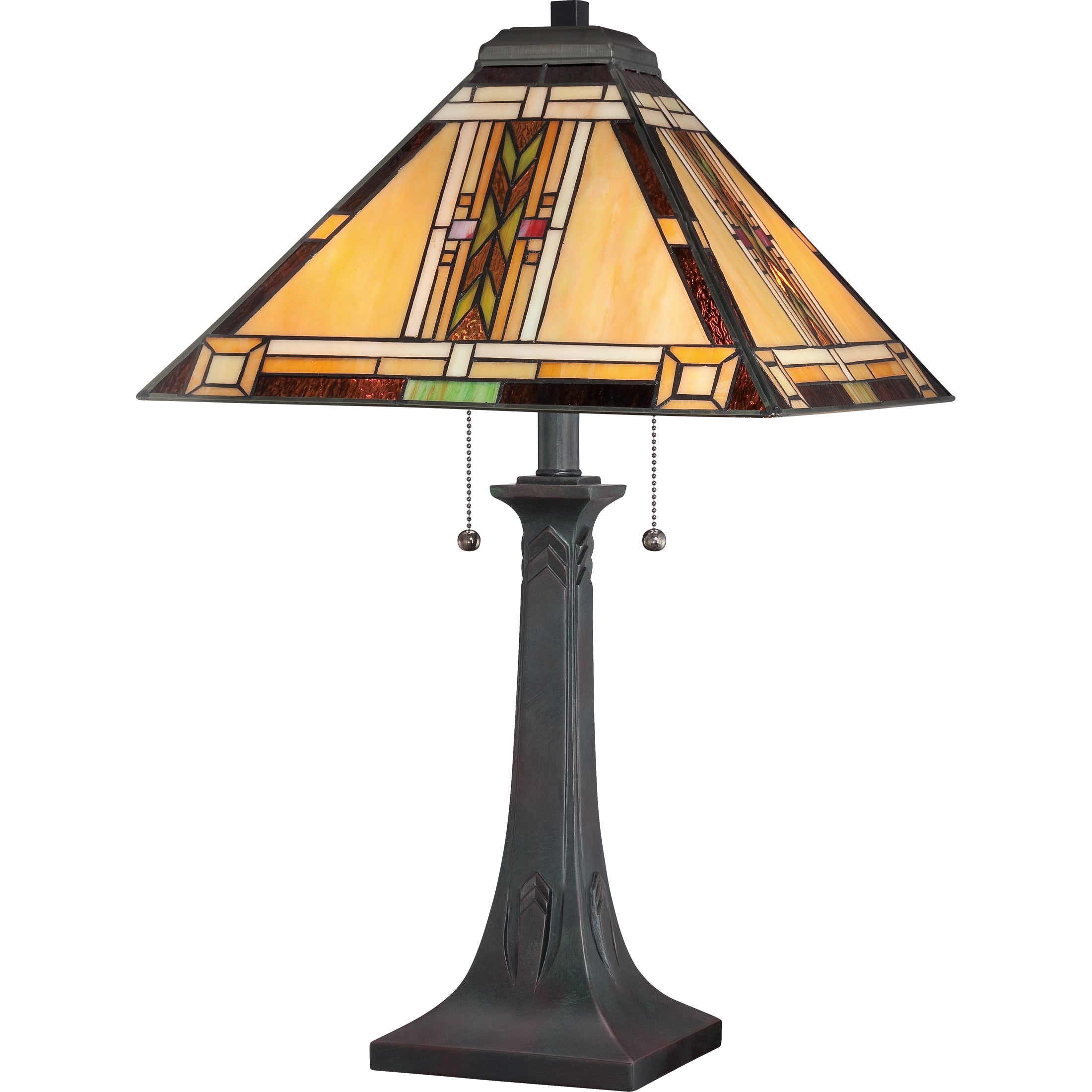 Quoizel Southwestern with Valiant Bronze Finish Table Lamp - Mycitystee