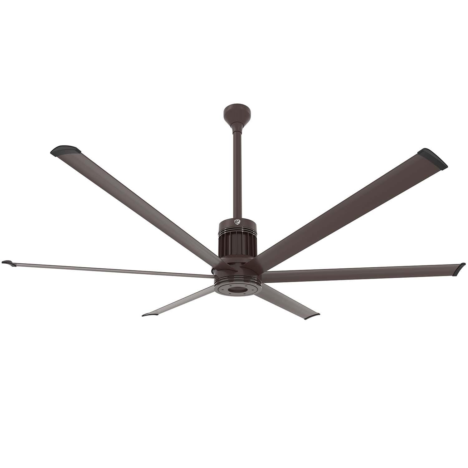 84-Inch i6 Ceiling Fan Universal Mount W/24-Inch Ext Tube and LED Oil Rubbed Bronze by Big Ass Fans - Mycitystee