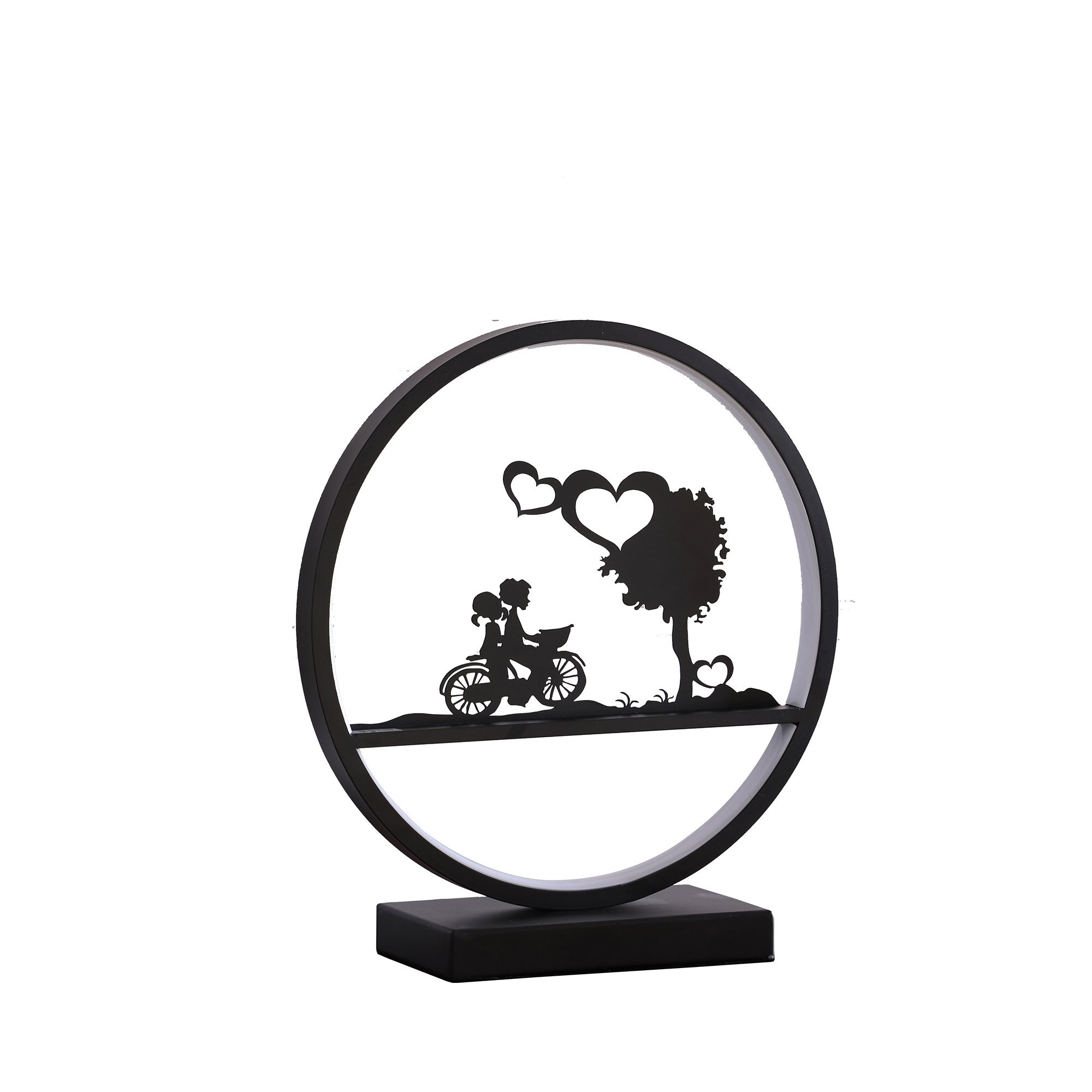 Girl and Boy on Bicycle LED Accent Table Lamp - Mycitystee
