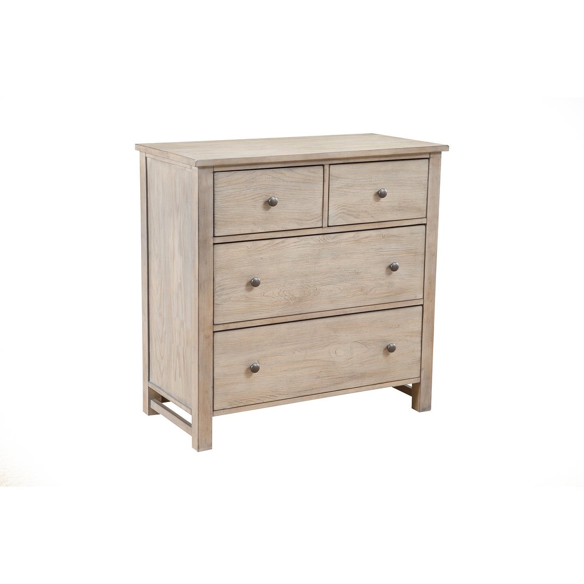 Origins by Alpine Classic Wood 4 Drawer Accent Chest in Distressed White - - 32945579 - Mycitystee