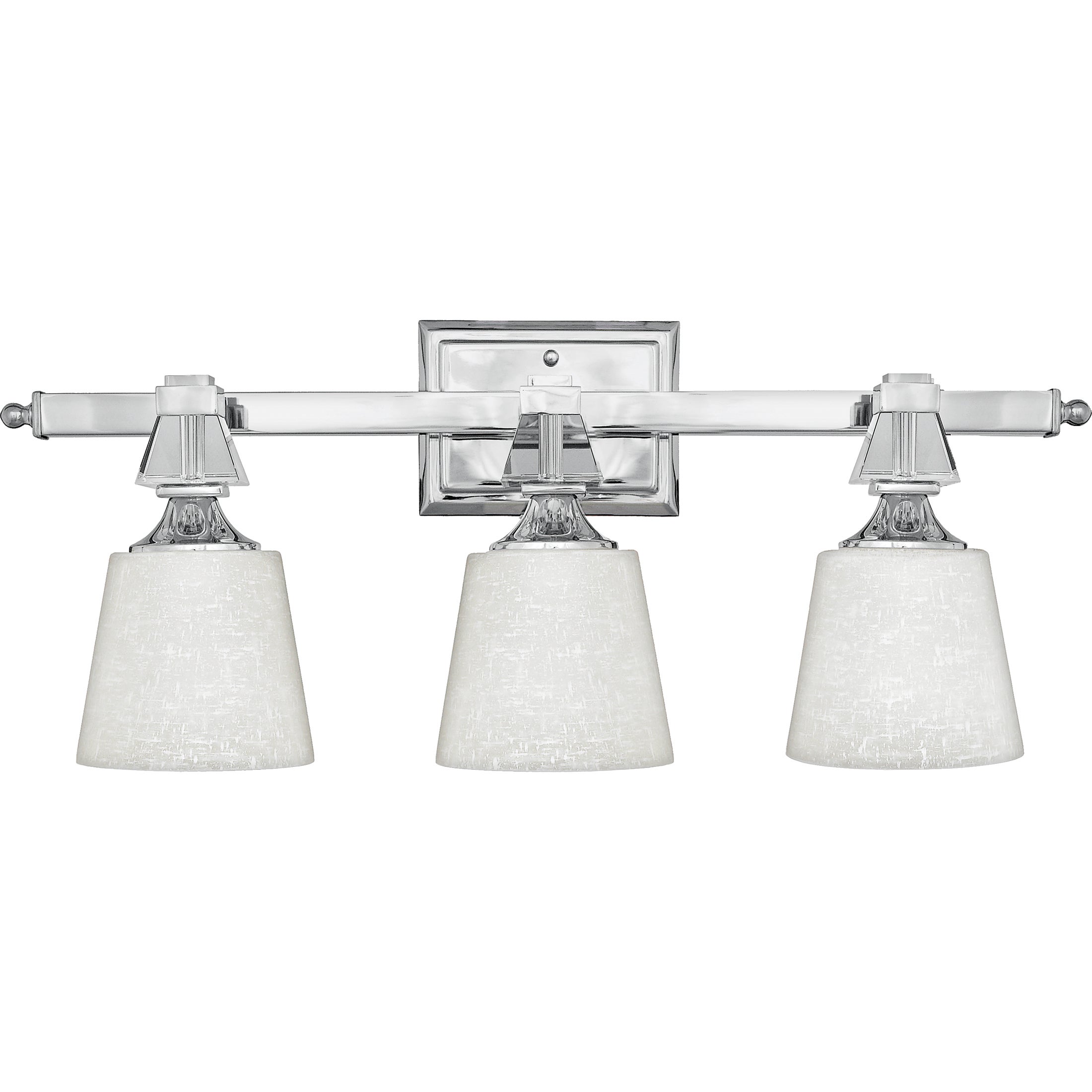 Quoize 'Deluxe' Three-light Bath Fixture - Polished Chrome - Mycitystee