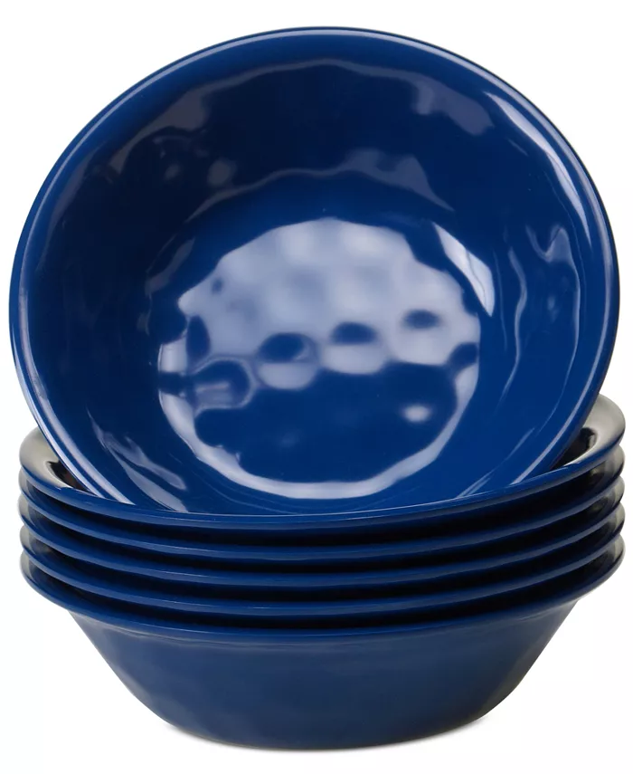 Certified International 6-Pc. Cobalt Blue Melamine All-Purpose Bowl Set - Mycitystee