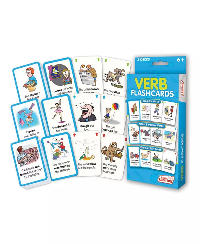 Junior Learning Verb Flashcards - Mycitystee