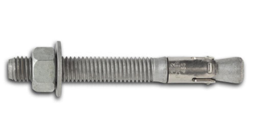 DEWALT 3/8 In. x 3-3/4 In. Power-Stud Galvanized Carbon Steel Wedge Expansion Anchor - 50 Anchors 7715HD5-PWR from DEWALT - Mycitystee