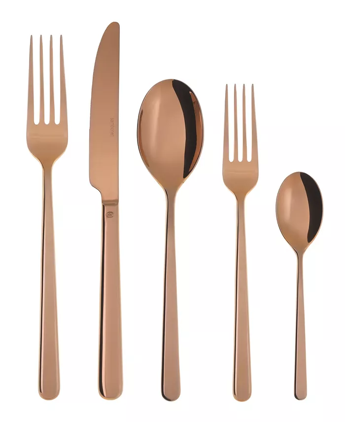 Rosenthal Sambonet Linear Copper 5 Piece Place Setting - Mycitystee