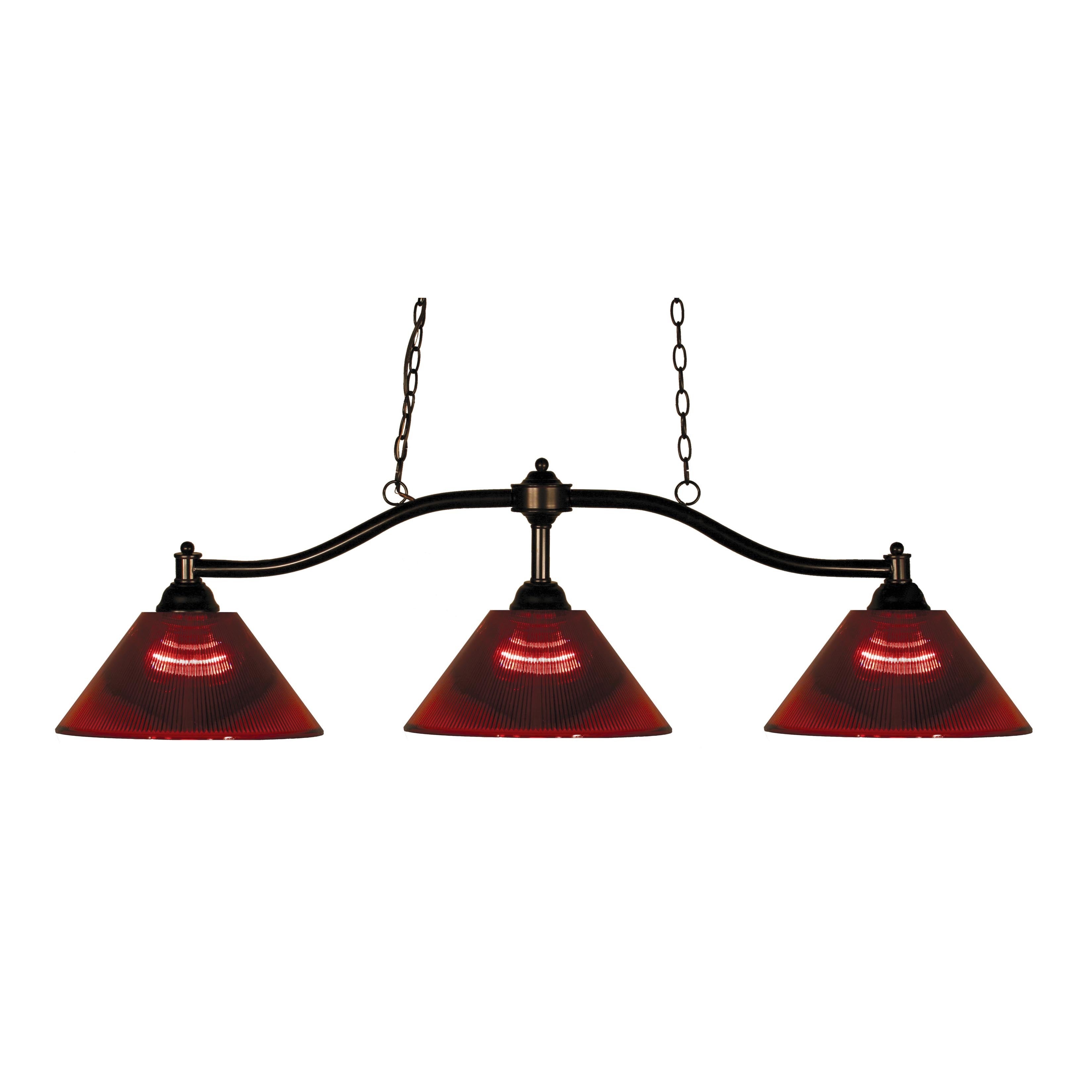Avery Home Lighting Chance Bronze 3 Light Billiard Light - Mycitystee