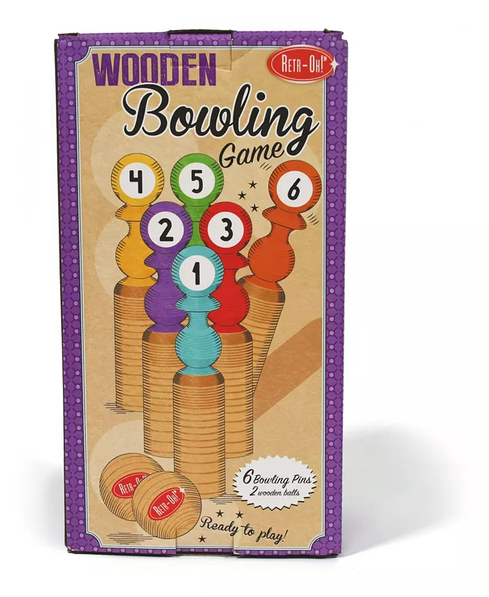 Retr-Oh! Retr-Oh Bowling Game Set， 8 Piece - Mycitystee