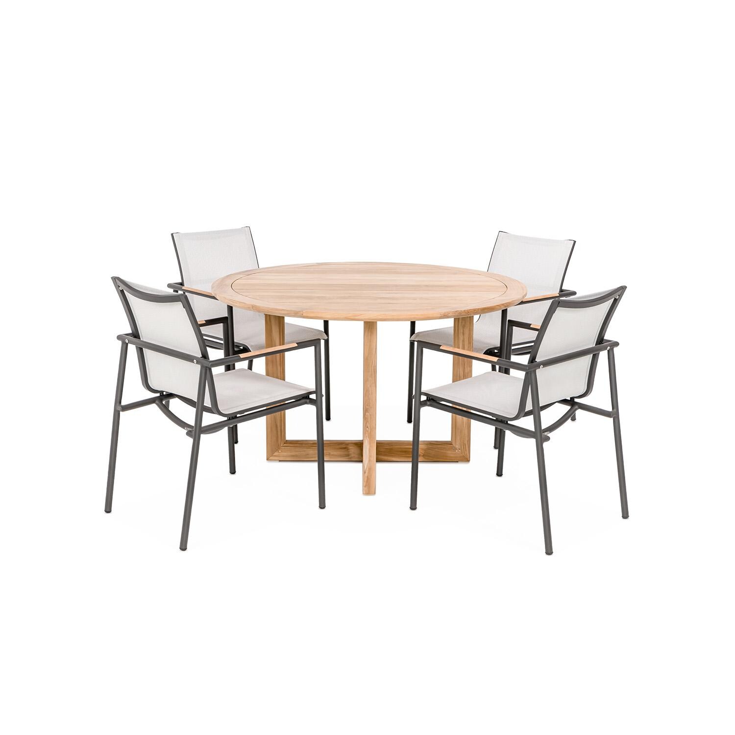 Signature Audubon/Harborview Round 50-Inch 5-Piece Dining Set - Mycitystee